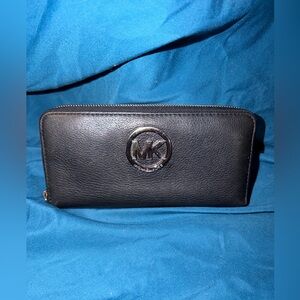 Michael Kors black leather wallet